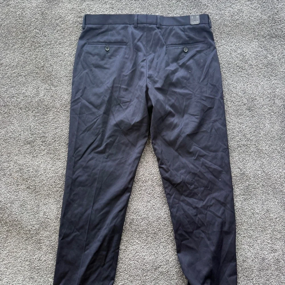 J.Crew Ludlow Slim Stretch Suit Pants Mens 31x30 Navy Blue Wool Blend J6061